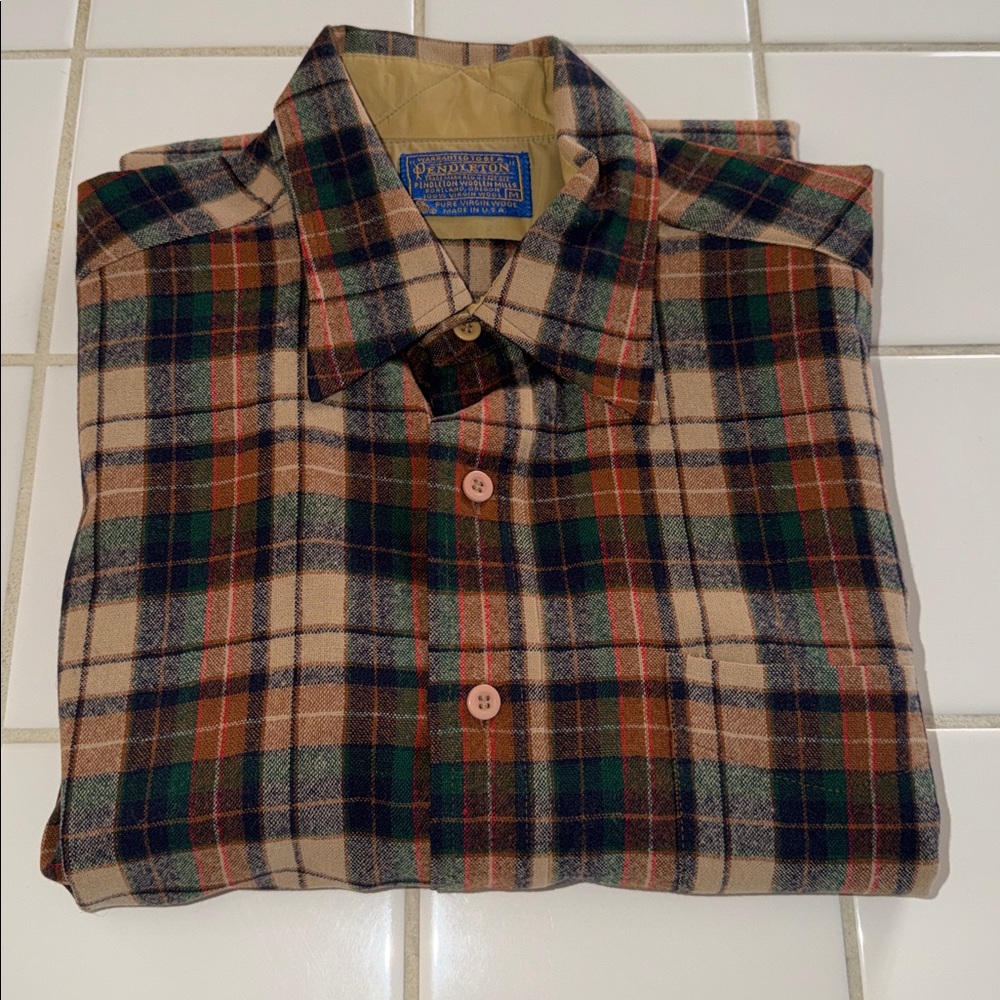 Pendleton short sleeve board shirt wool button down M 🐈‍⬛